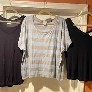 CAbi -LOT of 3 Short Sleeve Tees